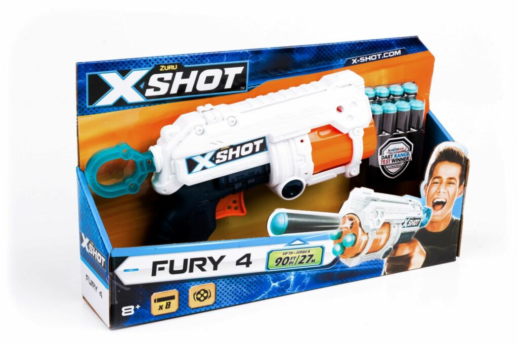 X-Shot EXCEL FURY Rapid Fire Blaster 8 rounds (36185Z)