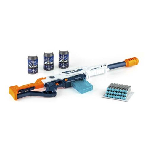X-Shot EXCEL Max Attack Rapid Fire Blaster (3 cans, 24 rounds)