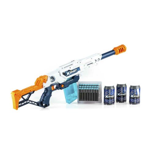X-Shot EXCEL Max Attack Rapid Fire Blaster (3 cans, 24 rounds)