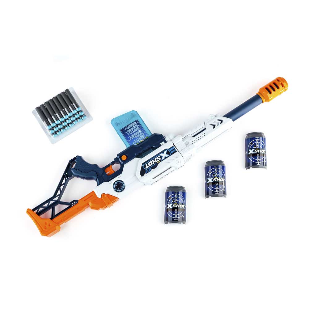 X-Shot EXCEL Max Attack Rapid Fire Blaster (3 cans, 24 rounds)