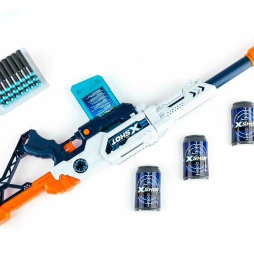 X-Shot EXCEL Max Attack Rapid Fire Blaster (3 cans, 24 rounds)