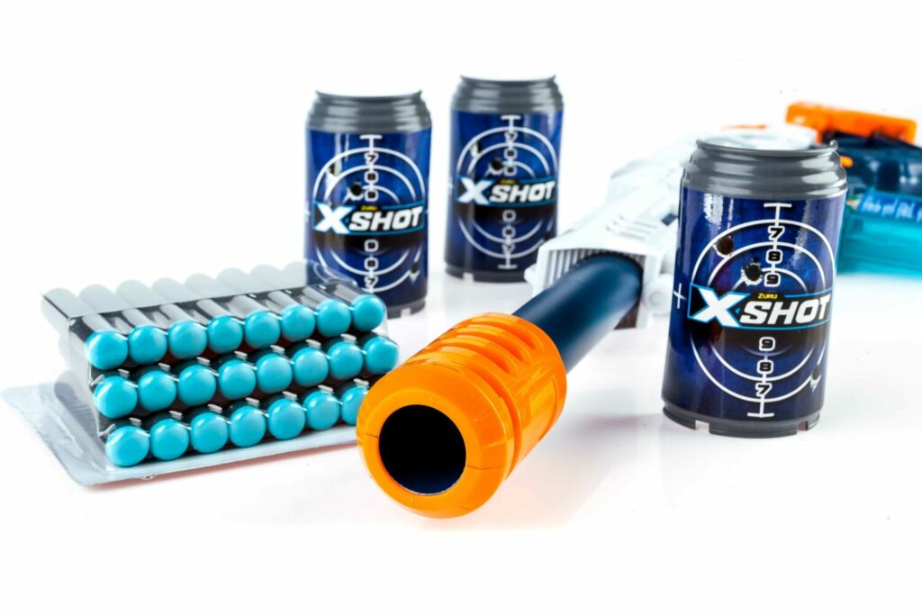 X-Shot EXCEL Max Attack Rapid Fire Blaster (3 cans, 24 rounds)