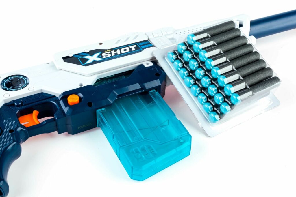 X-Shot EXCEL Max Attack Rapid Fire Blaster (3 cans, 24 rounds)