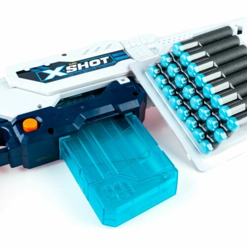 X-Shot EXCEL Max Attack Rapid Fire Blaster (3 cans, 24 rounds)