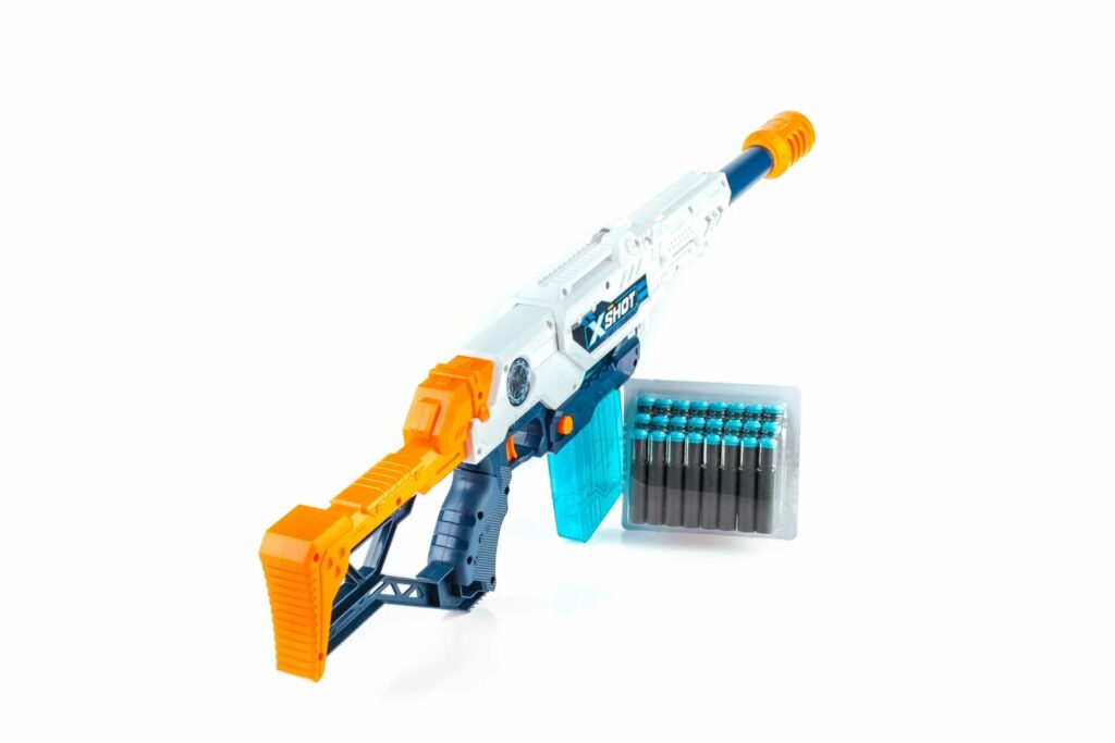 X-Shot EXCEL Max Attack Rapid Fire Blaster (3 cans, 24 rounds)