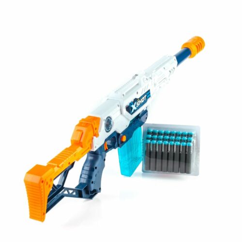 X-Shot EXCEL Max Attack Rapid Fire Blaster (3 cans, 24 rounds)
