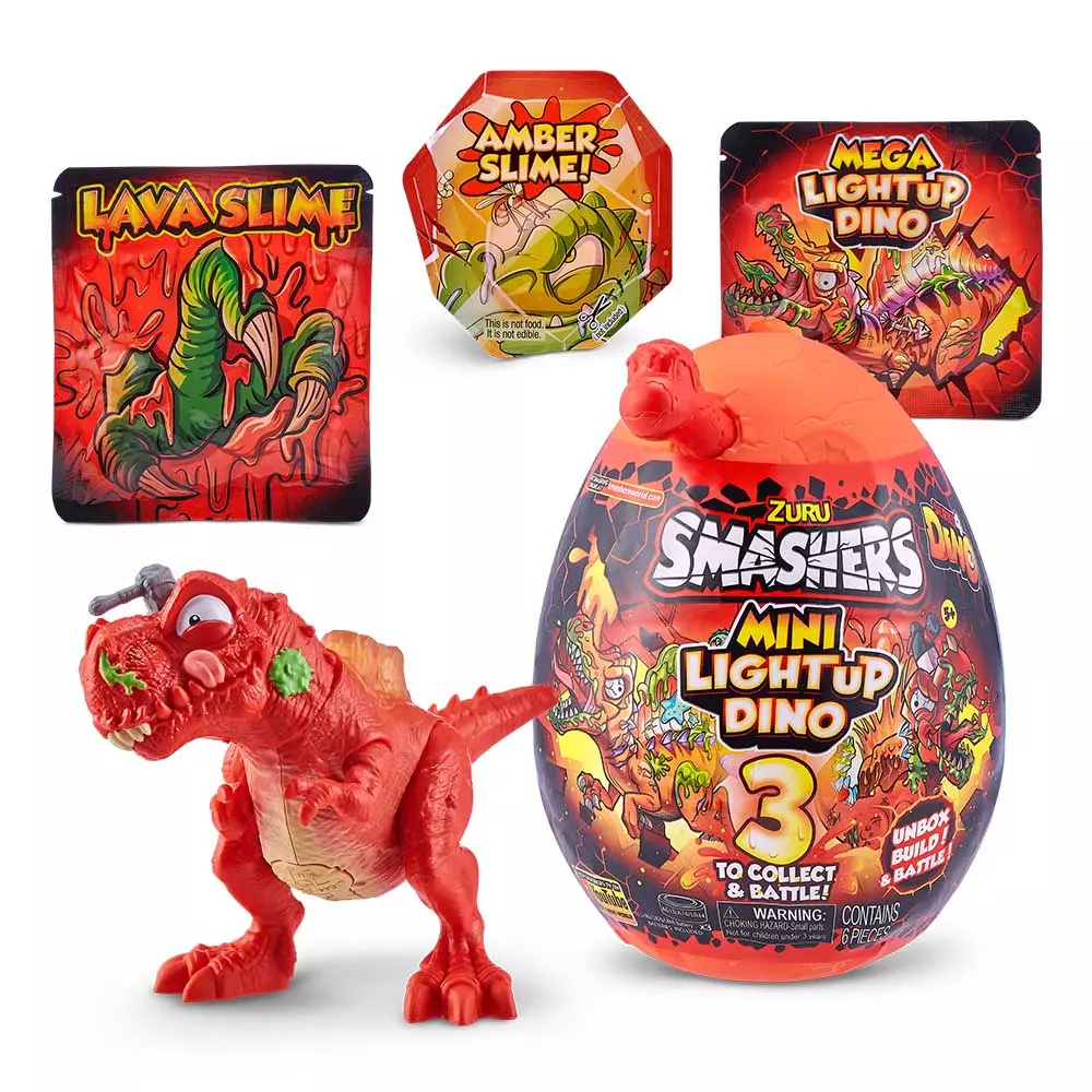 Игрушка в наборе SMASHERS Light-Up Dino Mini с аксессуарами-А (7473A)