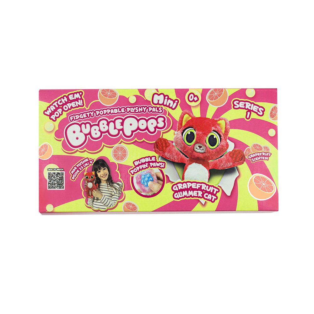 Soft toy mini Bubble Pops “Grapefruit cat” (2402005/12)