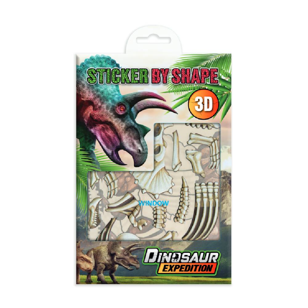 Dinosaur Expedition Sticker book with shapes “Dino 2” (961038)