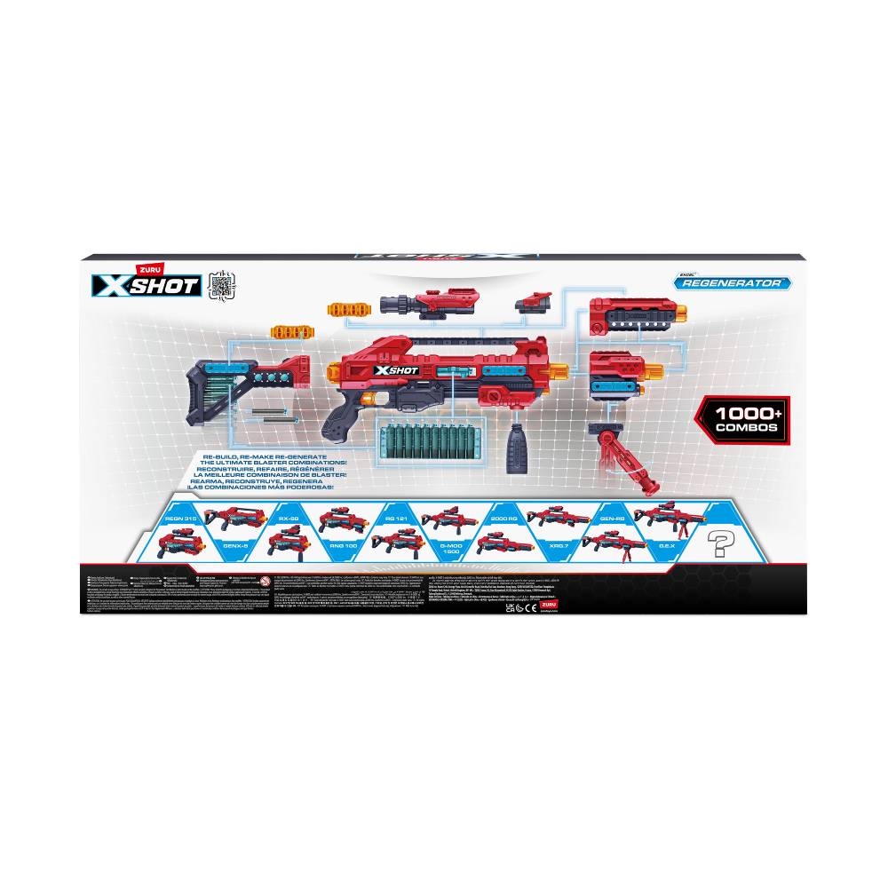 Набор скорострельный бластер X-Shot Excel Regenerator (48 патронов) (36173R)