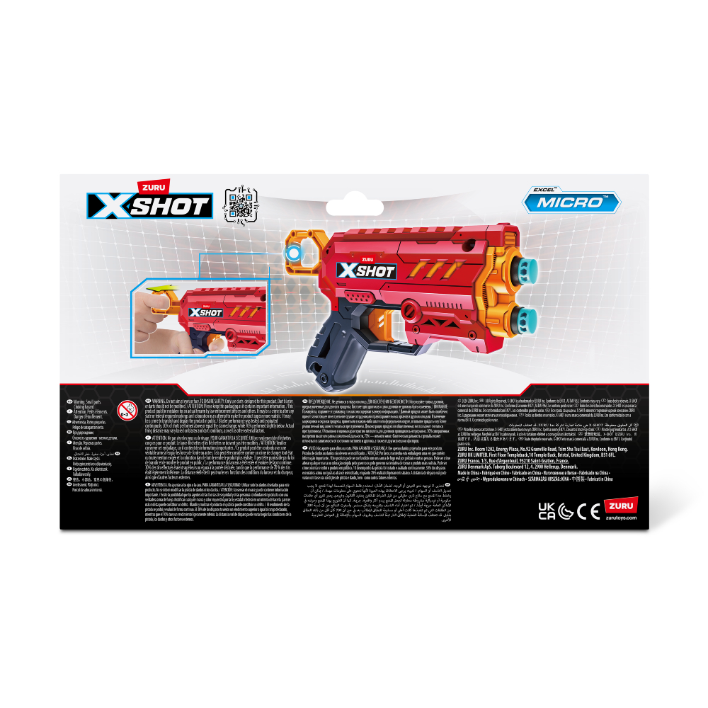 X-Shot Excel Double Micro 2.0 Rapid Fire Blaster Set (16 rounds) (36727R)