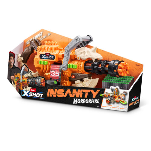 Скорострельный бластер X-Shot Insanity Horrorfire Dread Hammer (48 патронов) (36733)