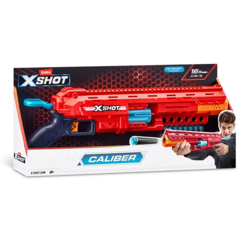 Скорострельный бластер X-Shot Excel-S1 Caliber (16 патронов) (36675R)