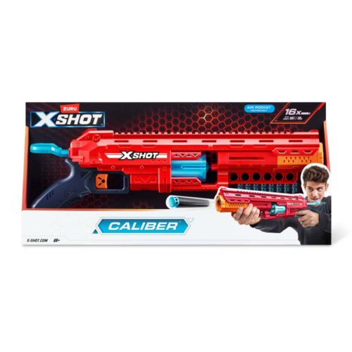 Скорострельный бластер X-Shot Excel-S1 Caliber (16 патронов) (36675R)