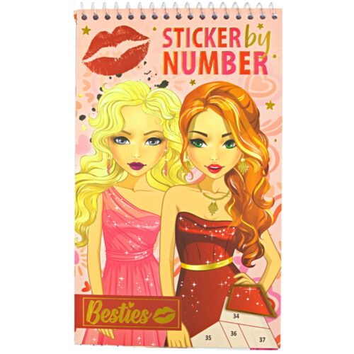 Besties Sticker book by numbers “Fashion” (961036)