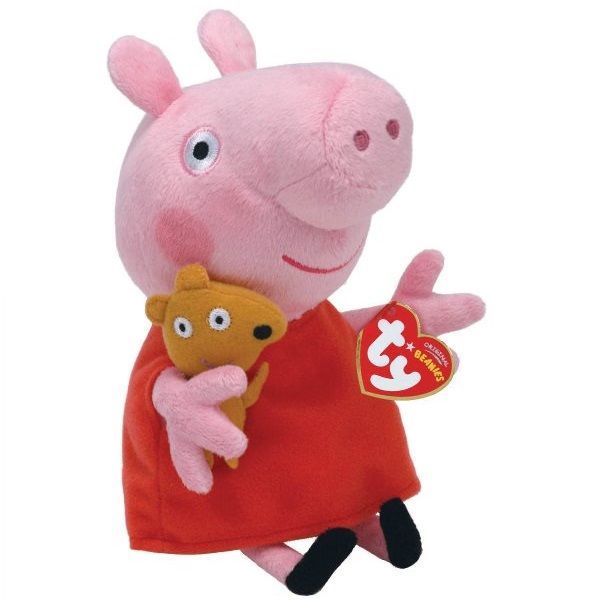 Children&#8217;s soft stuffed toy TY “Peppa Pig” 15 cm (46128)