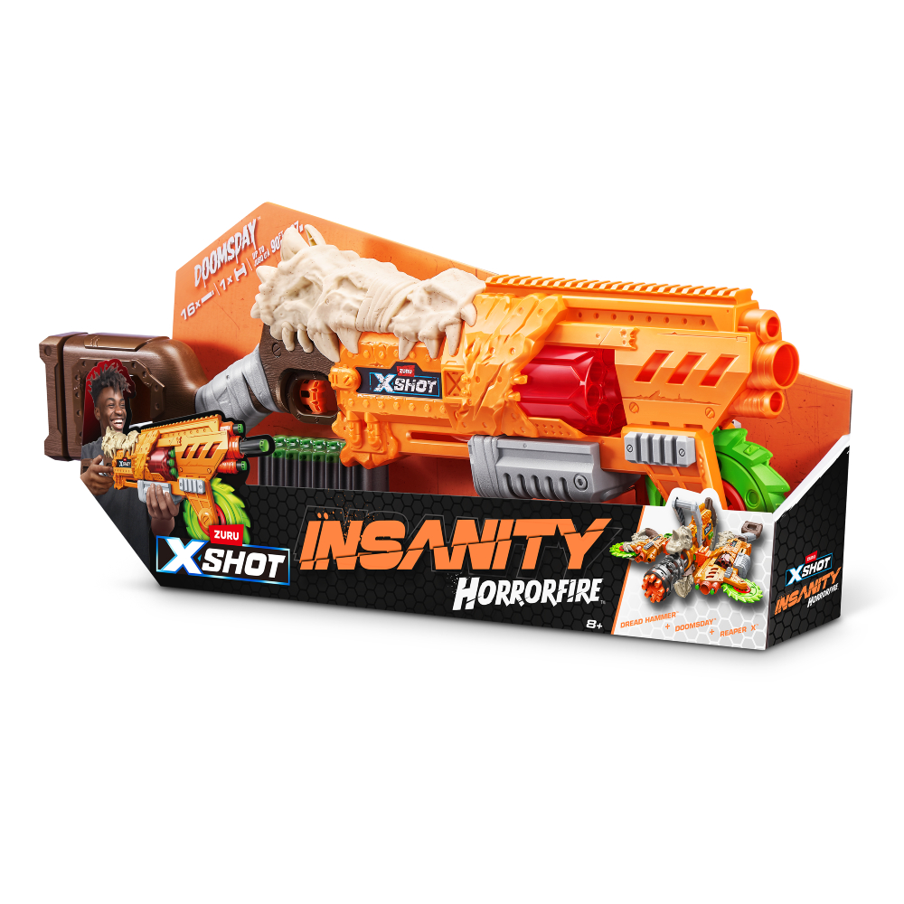 X-Shot Insanity Horrorfire Doomsday Rapid Fire Blaster (16 rounds) (36732)