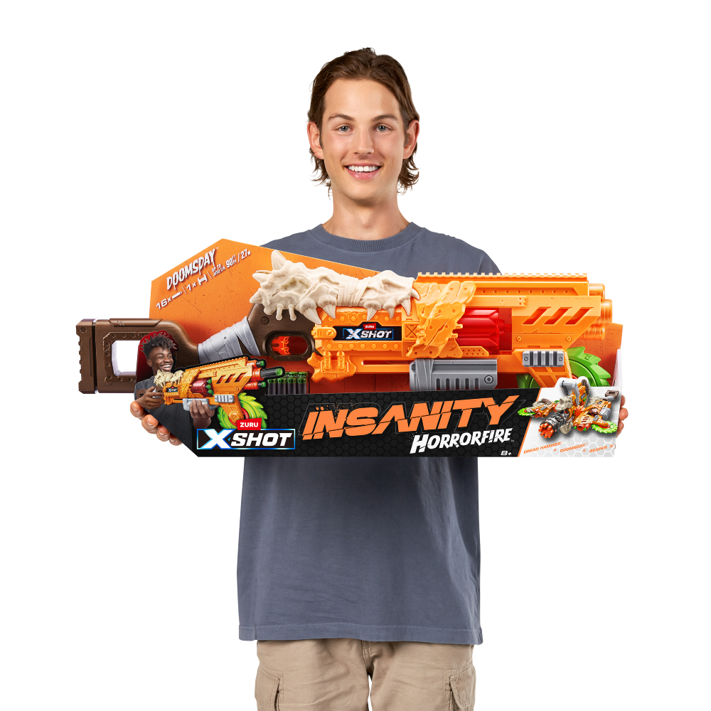 X-Shot Insanity Horrorfire Doomsday Rapid Fire Blaster (16 rounds) (36732)