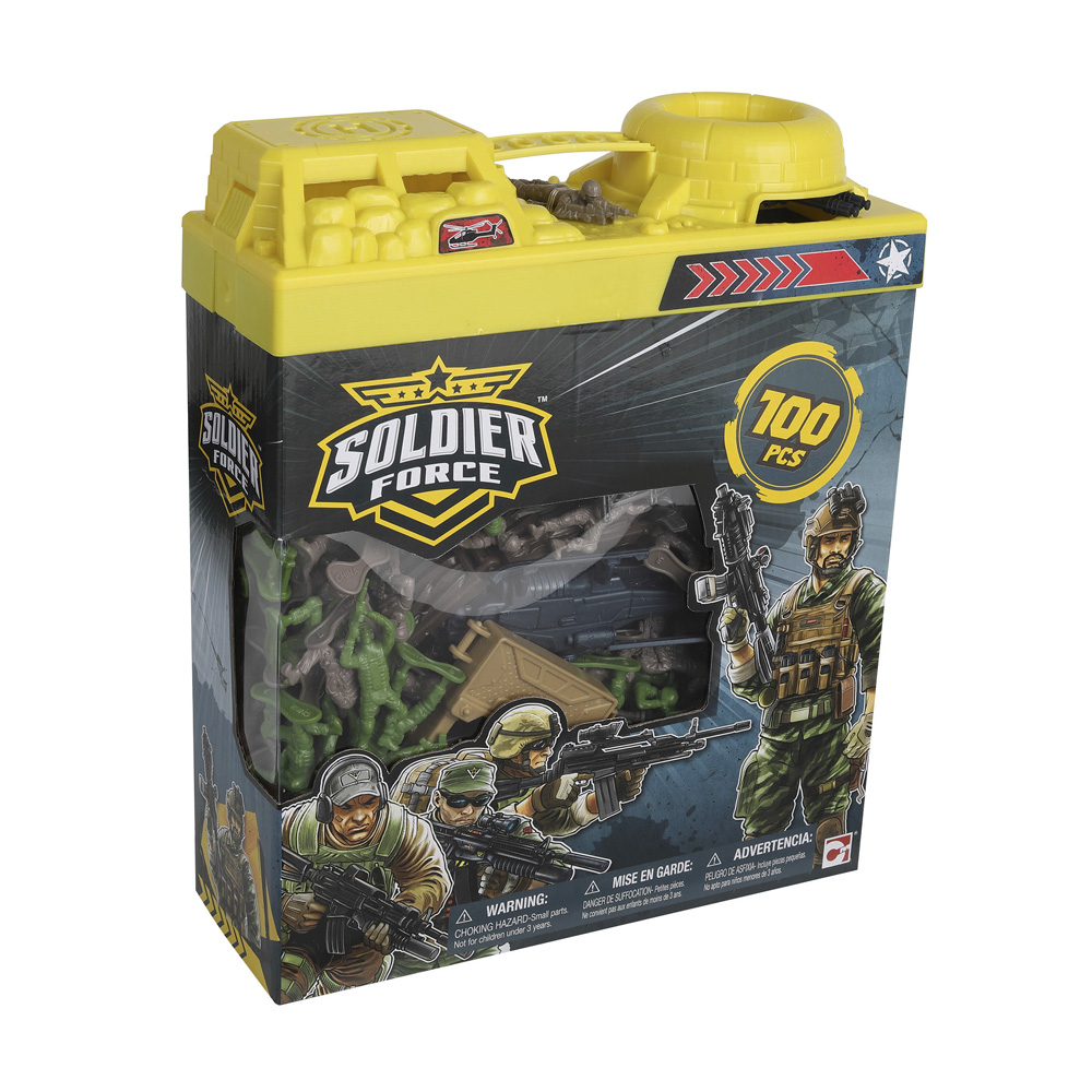 Game set Soldier Force Bucket Case 100 el (545032)