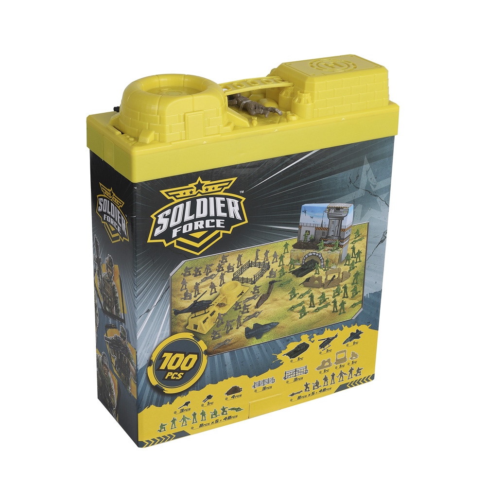 Game set Soldier Force Bucket Case 100 el (545032)