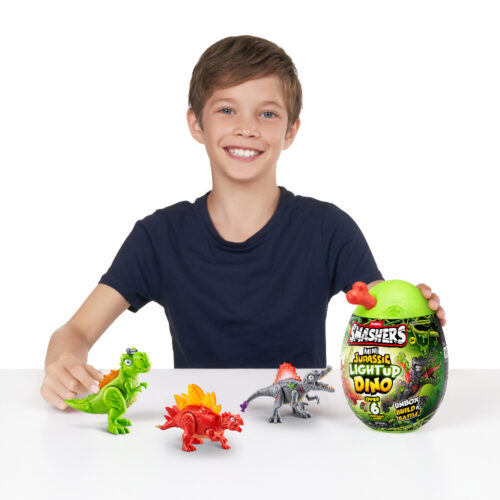 Игрушка в наборе с аксессуарами SMASHERS Mini Jurassic Стегозавр (74107D)