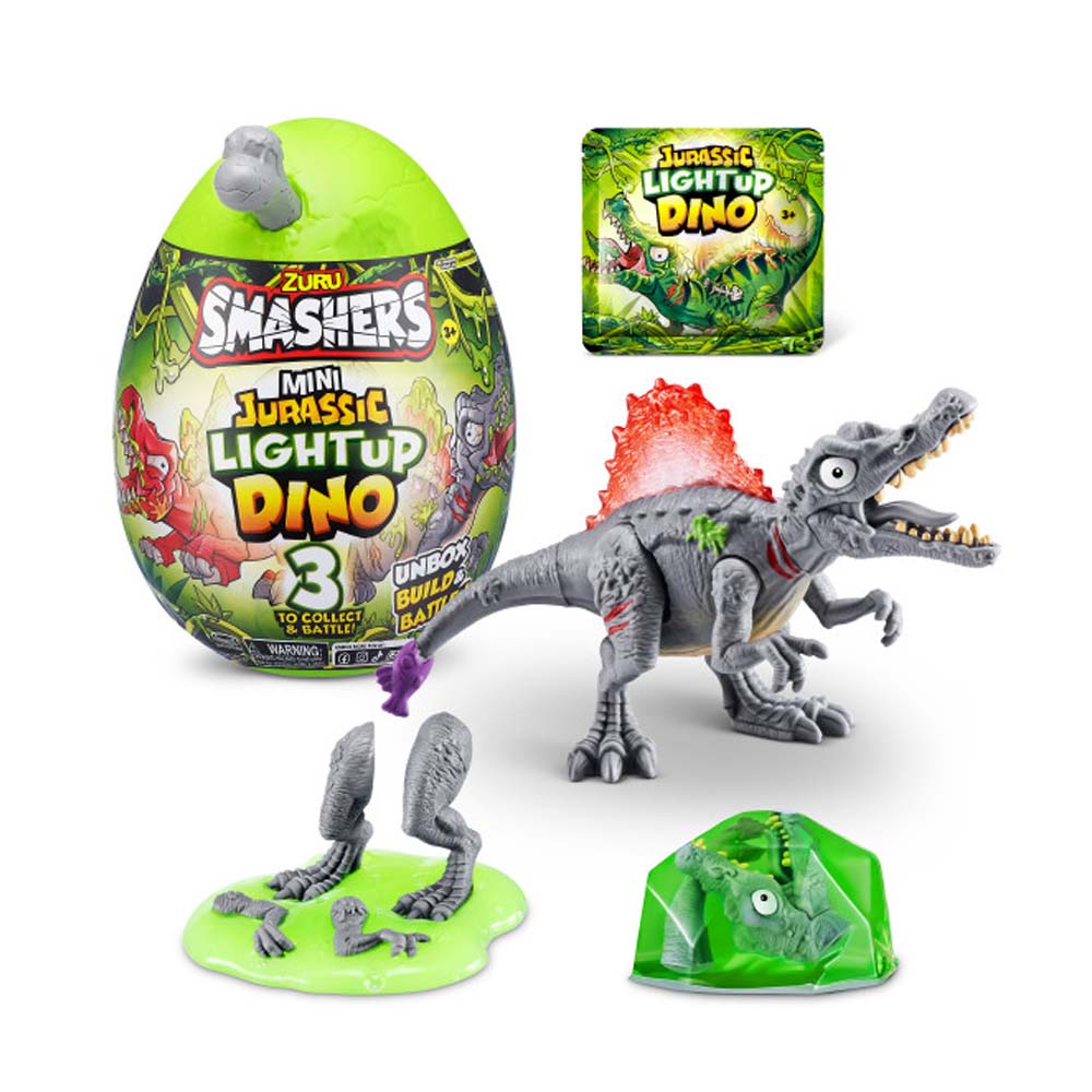 Игрушка в наборе с аксессуарами SMASHERS Mini Jurassic Спинозавр (74107A)