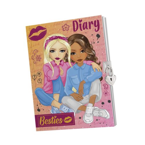 Diary A5 with lock Besties 60 sheets (961021)