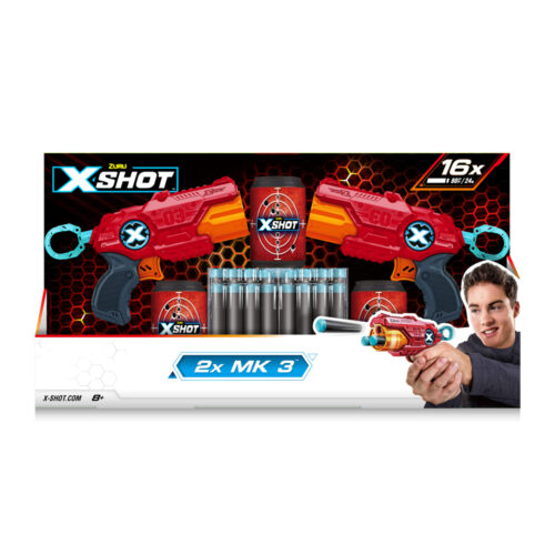 Набір швидкострільних бластерів X-Shot Red EXCEL MK 3 Double (36432R)