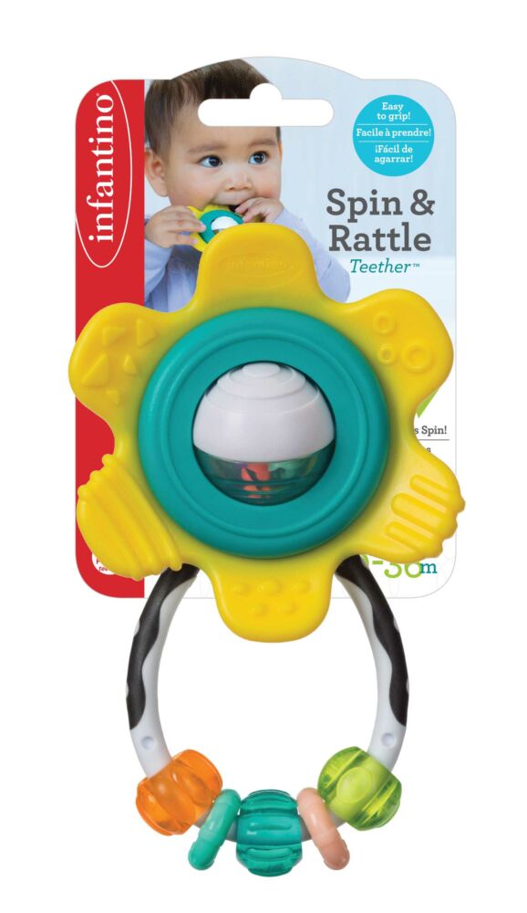 Teether rattle INFANTINO Flower (216314I)