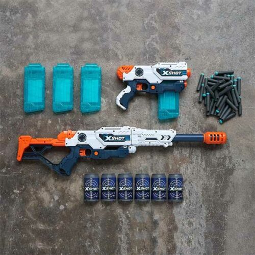 Набір бластерів X-Shot EXCEL Clip Blaster (6 банок, 48 патронів) (36123Z)