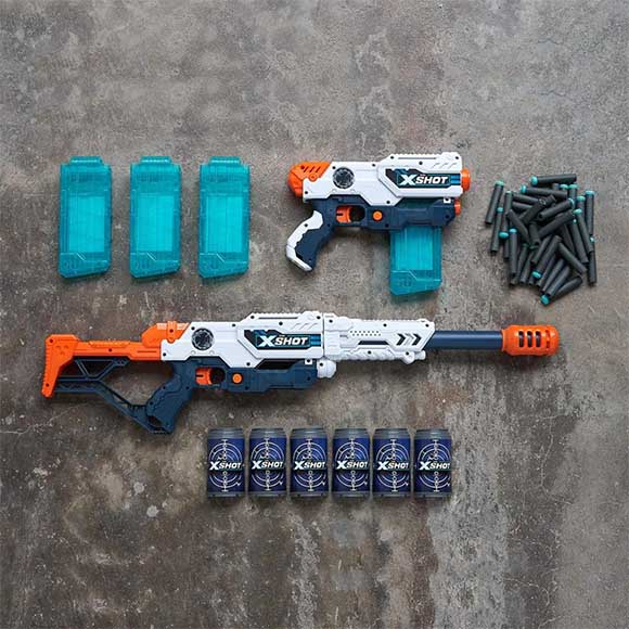 Набір бластерів X-Shot EXCEL Clip Blaster (6 банок, 48 патронів) (36123Z)