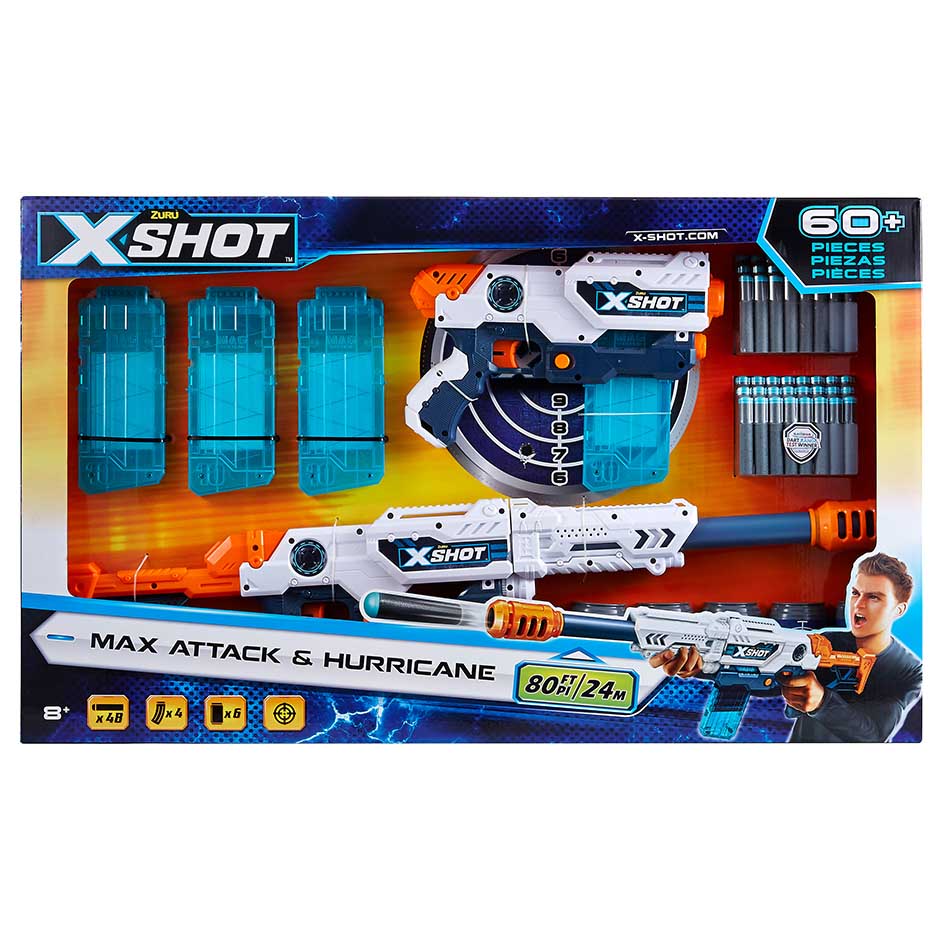 Набір бластерів X-Shot EXCEL Clip Blaster (6 банок, 48 патронів) (36123Z)