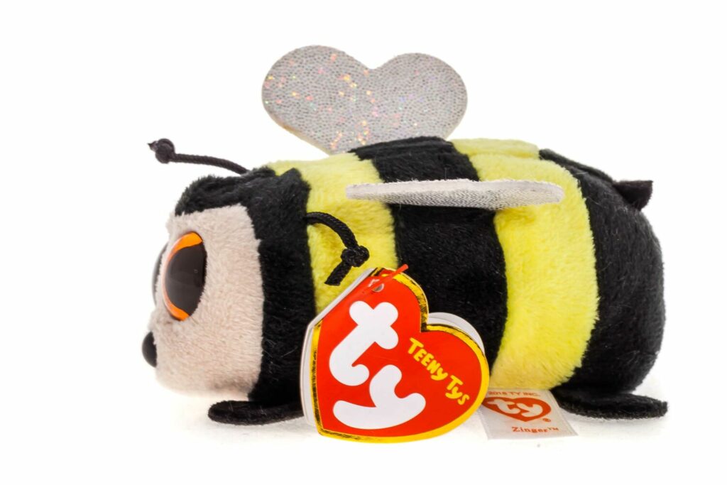Stuffed toy TY Teeny Ty&#8217;s ZINGER Bee (41244)