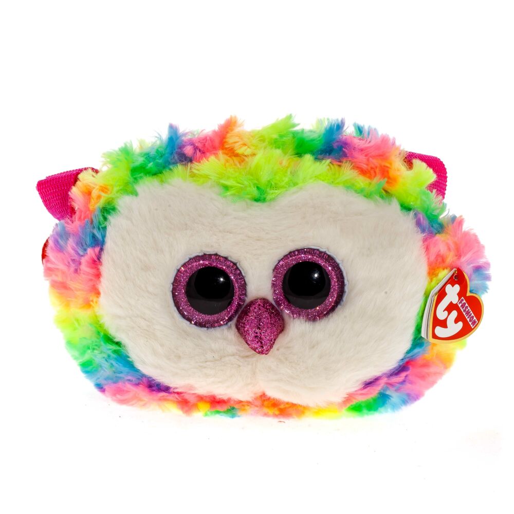 Stuffed toy TY Gear Colorful owl Owen handbag (95103)
