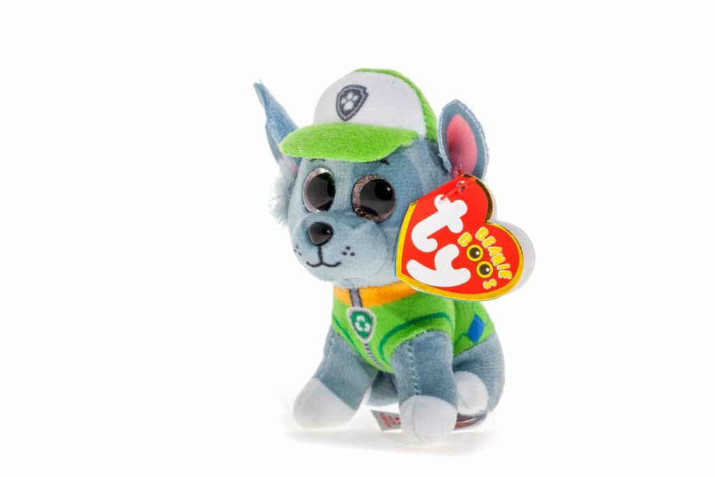 Мягкая игрушка TY Paw Patrol Пес Рокки брелок (41279)