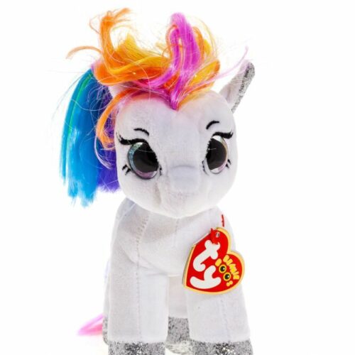 М&#8217;яка іграшка TY Beanie Boo&#8217;s Біле пони Starr (маленьке) (36664)