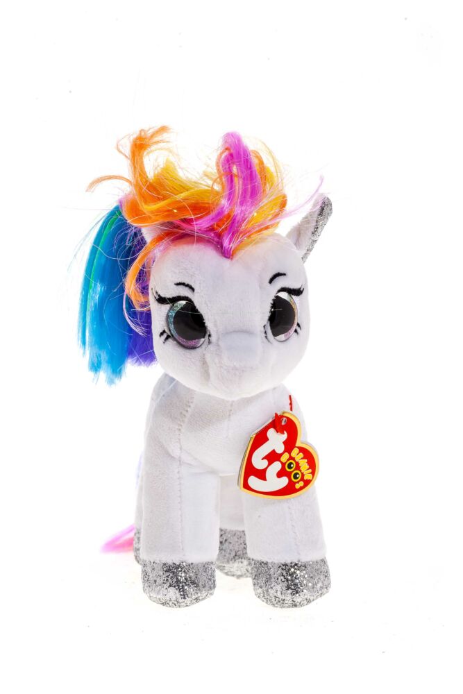 М&#8217;яка іграшка TY Beanie Boo&#8217;s Біле пони Starr (маленьке) (36664)