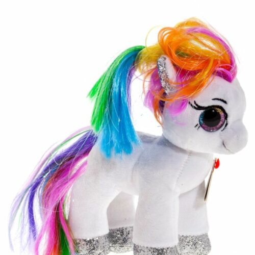 М&#8217;яка іграшка TY Beanie Boo&#8217;s Біле пони Starr (маленьке) (36664)