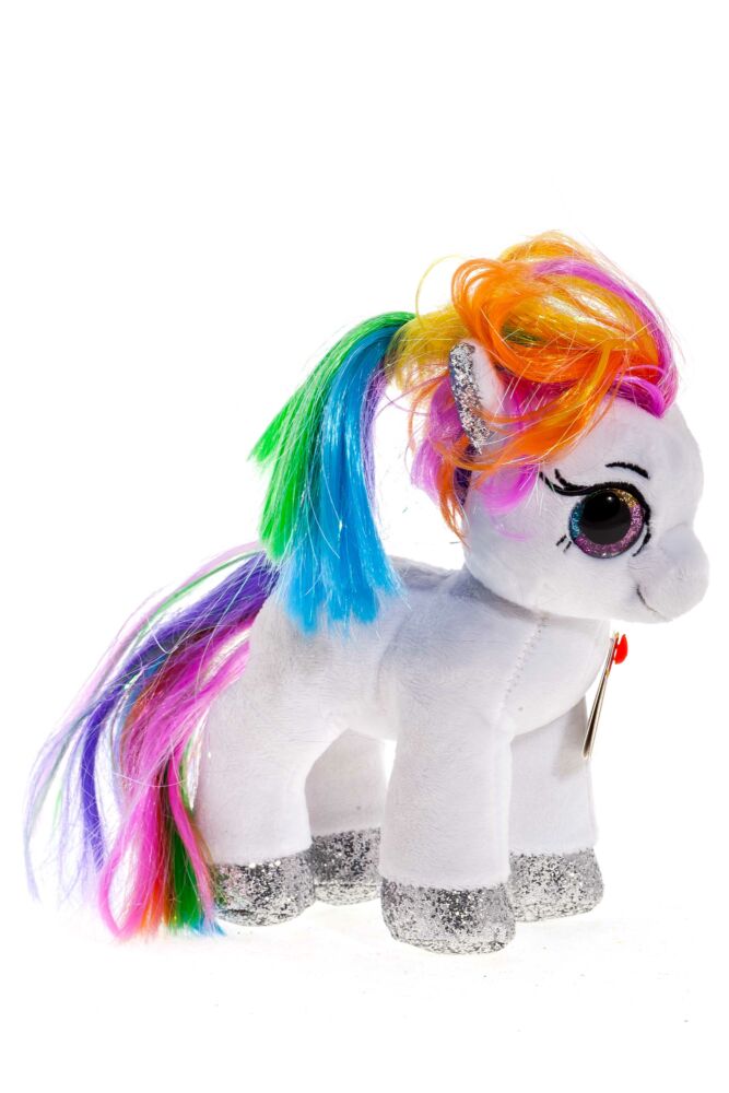 М&#8217;яка іграшка TY Beanie Boo&#8217;s Біле пони Starr (маленьке) (36664)