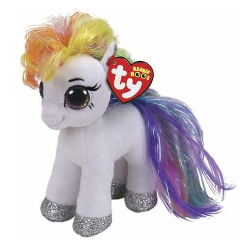 М&#8217;яка іграшка TY Beanie Boo&#8217;s Біле пони Starr (маленьке) (36664)
