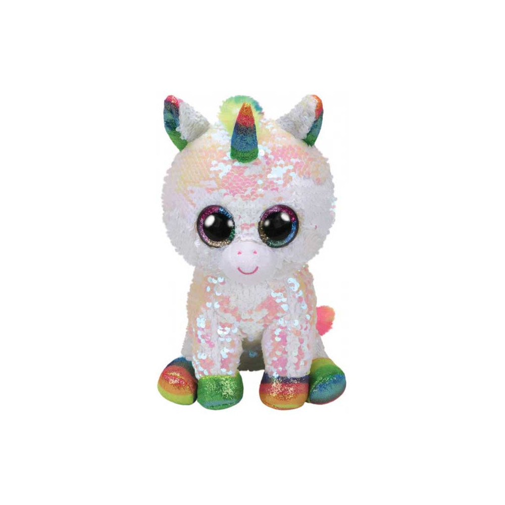 Stuffed toy TY FLIPPABLES White unicorn PIXY 25 cm (36781)