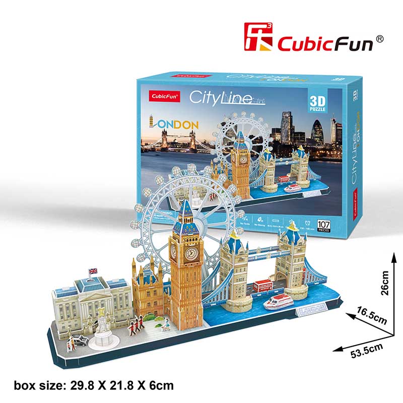 Трехмерная головоломка-конструктор CubicFun City Line Венеция (MC269h)