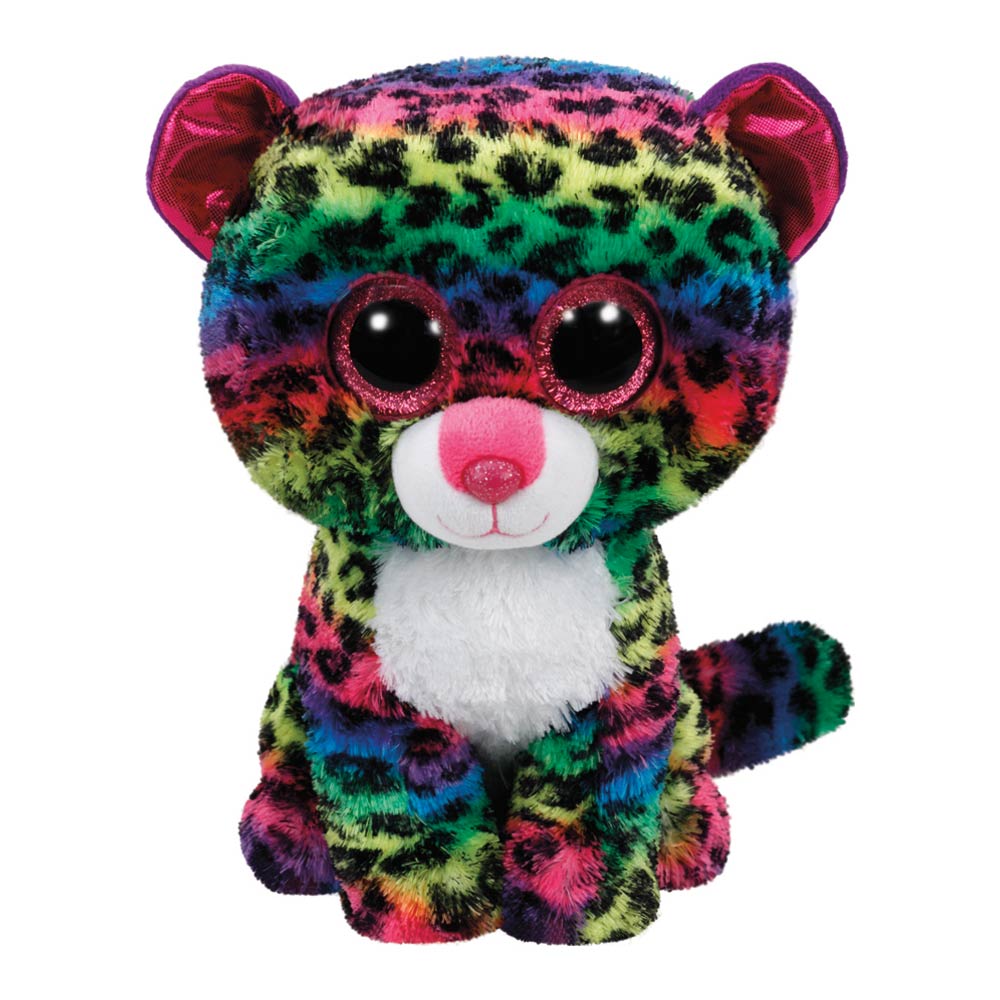 Мягкая игрушка TY Beanie Boo&#8217;s Разноцветный леопард Dotty 25 см (37074)
