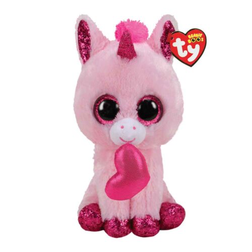 Мягкая игрушка TY Beanie Boo&#8217;s Розовый единорог Darling 25 см (34101)