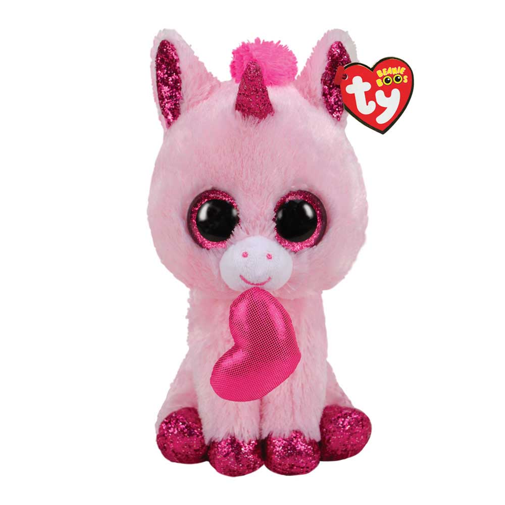 Мягкая игрушка TY Beanie Boo&#8217;s Розовый единорог Darling 25 см (34101)