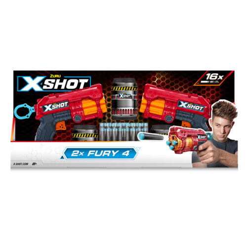 Швидкострільний бластер X-Shot Red EXCEL FURY 4 2 PK (36329R)