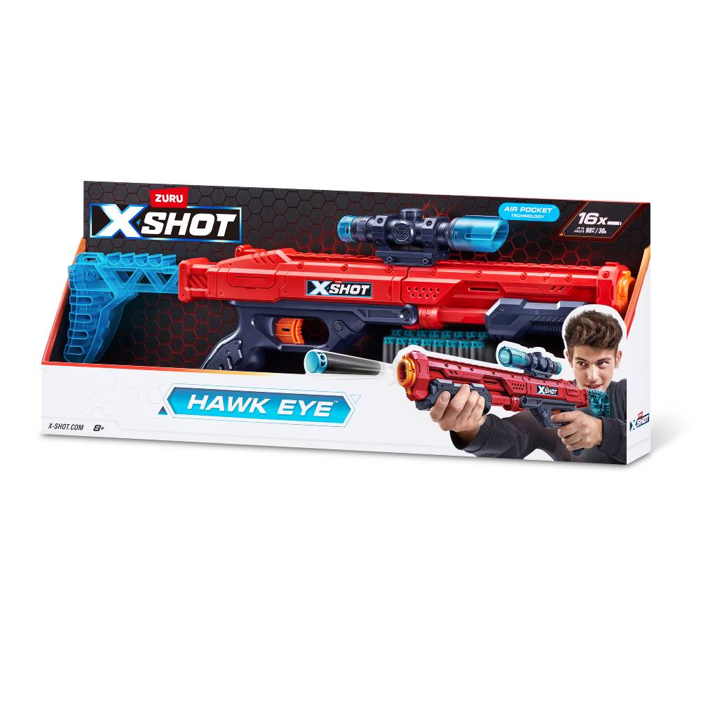 Швидкострільний бластер X-Shot Red EXCEL Hawk Eye (36435R)