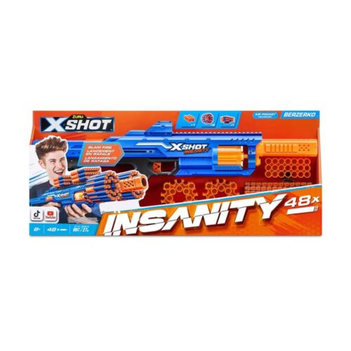 Скорострельный бластер X-SHOT Insanity-Berzerko 8 Shot (48 патронов) (36610R)