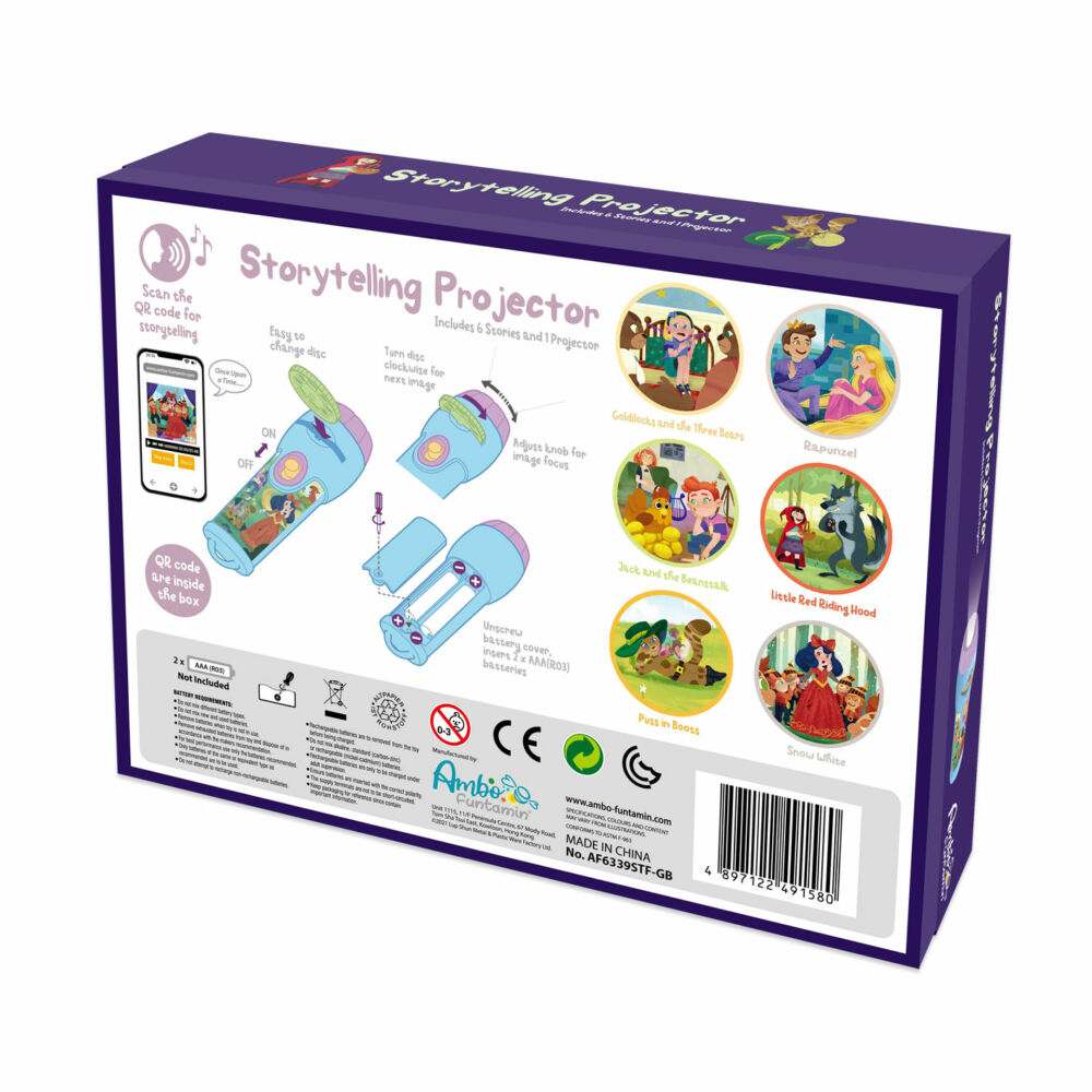 Audio fairy tale with projector &#8220;6 magical stories&#8221; (AF6339STF-GB)