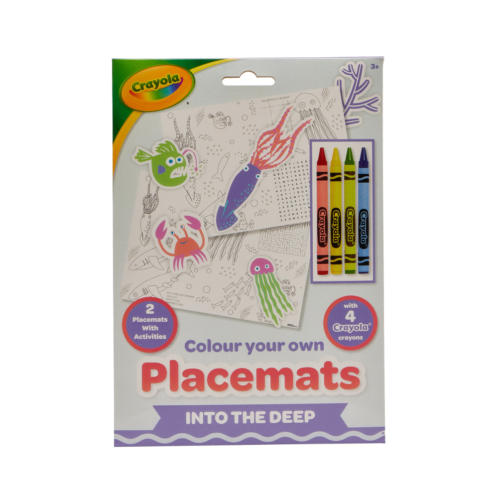 Crayola Underwater World Coloring Pages 2 pcs with crayons (15755-C)